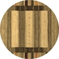 thumbnail image 1 of Ahgly Company Indoor Round Abstract Brown Contemporary Area Rugs, 7' Round, 1 of 4