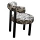 thumbnail image 4 of Silla de tocador moderna y duradera con respaldo, muebles para el hogar, cómoda para Pierna negra, 4 of 9