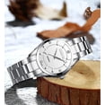thumbnail image 5 of Womens Rhinestone Quartz Watch Ladies Dress Waterproof Stainless Steel Wrist Watches, 5 of 6