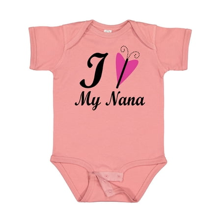 

Inktastic I Love My Nana Girls Gift Baby Girl Bodysuit