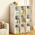 thumbnail image 3 of 3-Tier Slim Narrow Storage Cabinet - Clear Door Organizer for Small Spaces, Bathroom & Closet, 3 of 10