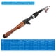 thumbnail image 2 of Varilla de Pesca Telescópica Uxcell de 1.8 m, Polo de Pesca Mini Plegable de Fibra de Vidrio para Viajes, Color Negro y Madera, 2 of 5