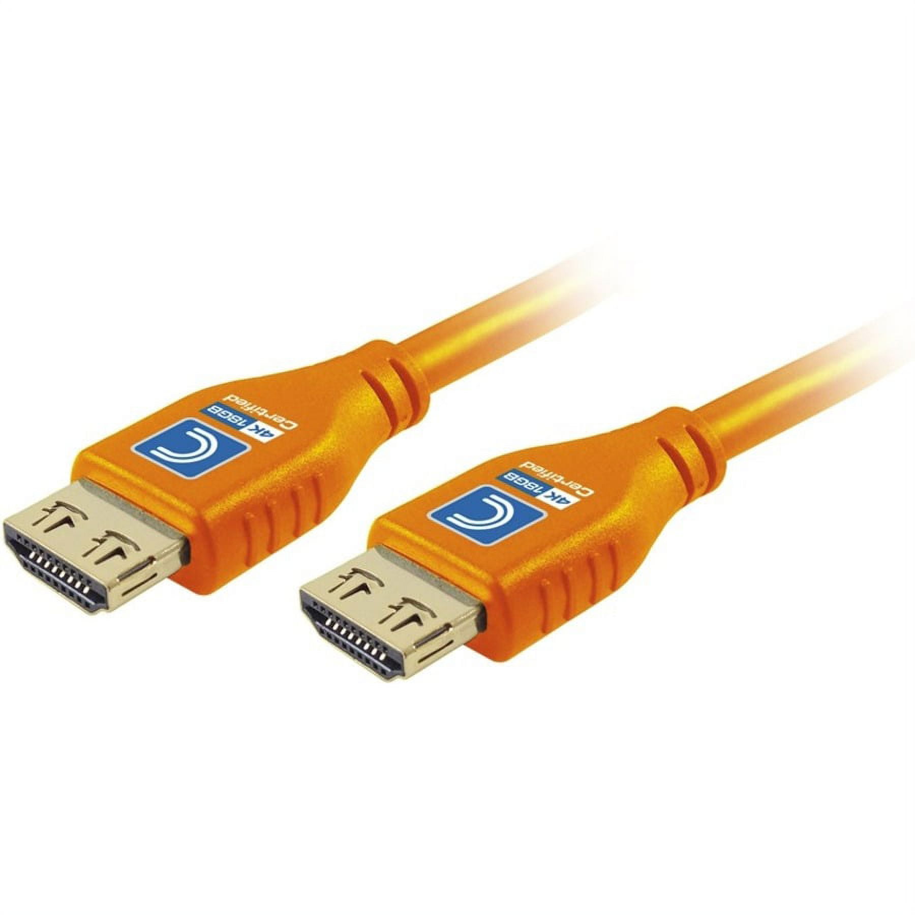 Comprehensive Cable MHD18G-12PROORGA 12 ft. Micro Flex Pro High-Speed Active HDMI Cable with Ethernet, Orange