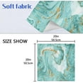 thumbnail image 7 of Coolnut Soft Reusable Satin Table Decorative Napkins, 20x20InX6 PCSTurquoise Marble Texture, Family Dinner Wedding Banquet, Cocktail Party, Kitchen, Birthday Party Washcloth Gift, 7 of 7