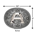 thumbnail image 4 of Belt Buckle Itera Western Cowboy/Cowgirl Silver Letter G, 4 of 6