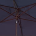 thumbnail image 4 of SAFAVIEH Outdoor Collection Zimmerman 7.5-Foot Square Market Umbrella Navy/White, 4 of 6