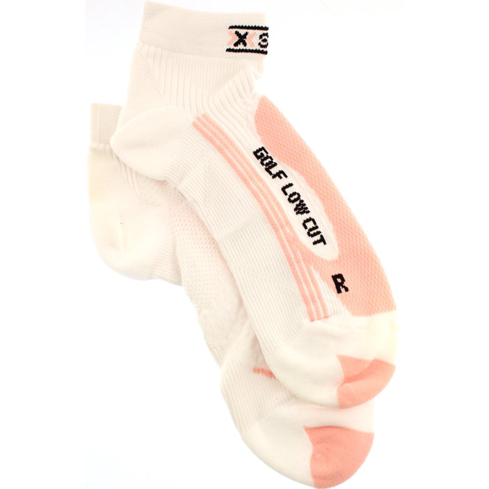 XSocks XSOCKS GOLF Low Cut Women's MSRP 32 US 7.5 9 EU 39 40 Pair White Pink NEW