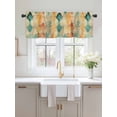 thumbnail image 2 of Valances for Windows Bohemian Red Rod Pocket Cafe Window Treatments Valance Curtains for Kitchen Bathroom Laundry Basement Windows 60"x14", 2 of 9