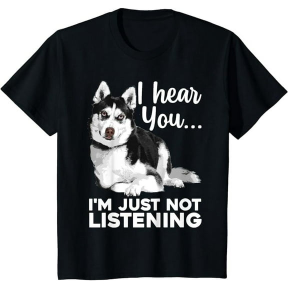 Funny Husky Dog Art For Men Women Kids Siberian Husky Lover T-Shirt