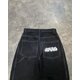 thumbnail image 5 of Pantalones vaqueros unisex de cintura alta lavados con estampado de bolsillos estilo retro, rectos, holgados, negros, estéticos de calle, Y2K, estilo Harajuku y hip hop, 5 of 5