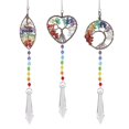 thumbnail image 1 of 3pcs Clear Crystal Glass Tree Of Life Daylighters For Chandelier Garden Windows, 1 of 5