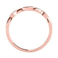thumbnail image 3 of Mauli Jewels Engagement Rings for Women 0.03 Carat Diamond Three Stone Lightweight Wedding Band prong 10K Rose Gold, 3 of 5
