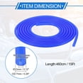 thumbnail image 5 of Unique Bargains 1 Pcs Silicone Vacuum Tubing Hose 15Ft 1/8" 3mm ID 2mm Thickness Automotive Vacuum Line High Temperature Blue 130PSI Max Pressure, 5 of 8