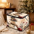 thumbnail image 5 of Collapsible Christmas Storage Box with Santa Snowman Design Large Capacity Foldable Clothes Organizer Bin for Home Decor, 5 of 7