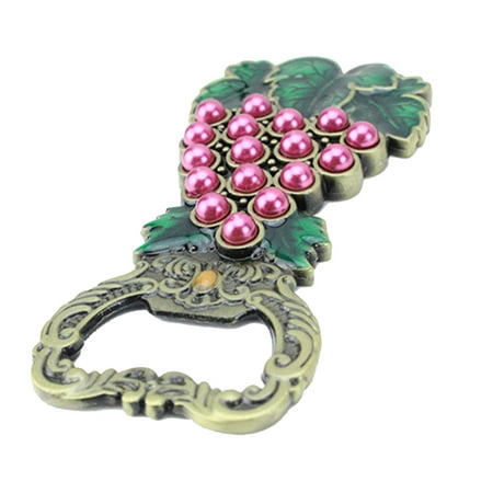 

Alloy Imitation Pearl Grape Green Leaves Bottle Opener Portable Hand-held Lifter Party Supplies Travel Souvenirs Wedding Favors Gifts