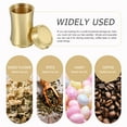 thumbnail image 4 of MasteelfCA 1pc Sealed Tea Canister Simple Copper Tea Can Portable Tea Leaf Storage Jar Golden, 4 of 8