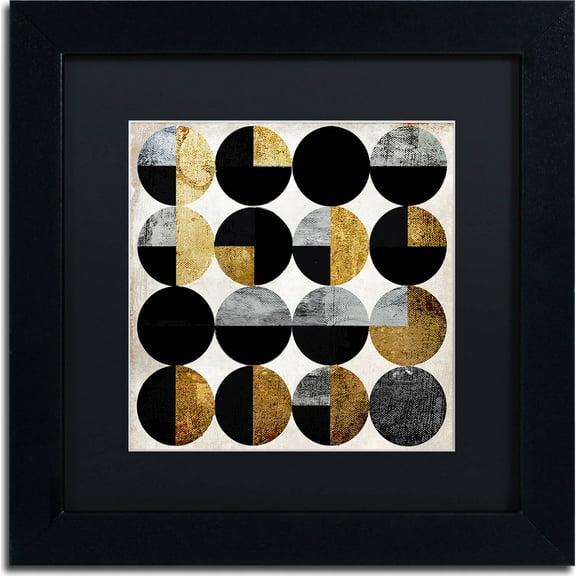 Trademark Fine Art "Conversation" Canvas Art by Color Bakery, Black Matte, Black Frame