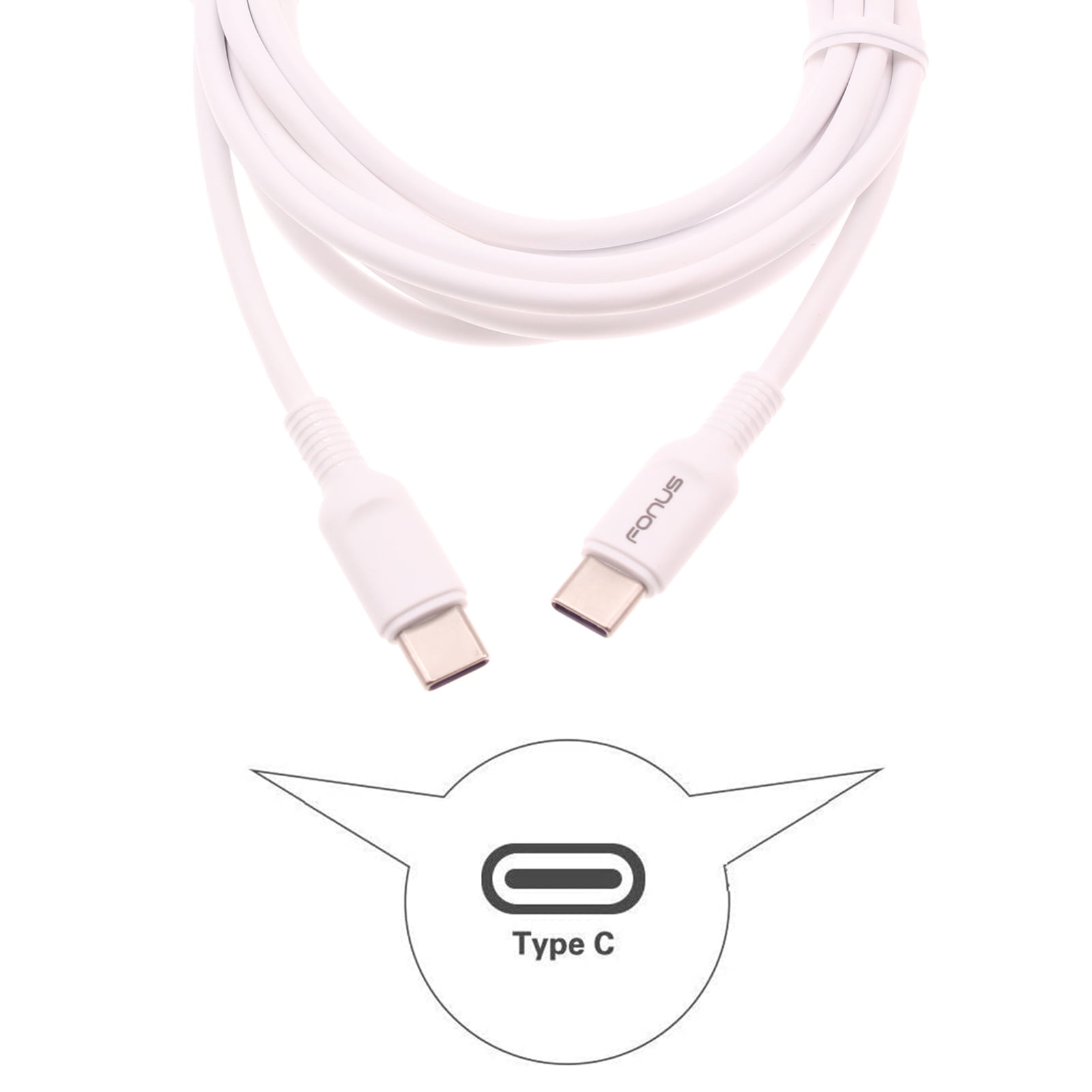 Fast Charge 6ft and 10ft Long PD USB-C Cables for Samsung Galaxy A14 5G Phone - TYPE-C to TYPE-C Cord Power Wire USB-C to USB-C Data Sync High Speed V8D Compatible With Galaxy A14 5G Model