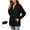 Black, variant on Womens Rain Jacket Rainproof Jacket for Waterproof and Zipper Jacket Long Sleeve Hooded Jacket Raincoat Jacket with Pockets, Size S-2XL