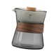 thumbnail image 4 of Tetera de vidrio portátil con infusor, regalo para hombres y mujeres, elegante tetera. Gris con tapa, 4 of 9