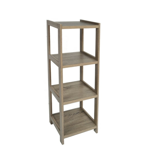 4-TIER SHELF FOR BOOKS AND PLANTS, WALL CABINET ORGANIZER