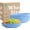 Sky Blue, variant on Homienly 6-Pack 10" 65 oz Wheat Straw Salad Bowls, Microwave & Dishwasher Safe, Beige