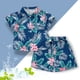 thumbnail image 3 of Odeerbi 1-8 Años Conjunto de Verano Para Niños de Hawaianos Camiseta de Manga Corta de Algodón Con Estampado Tropical Conjunto de Dos Piezas de Gráficos, 3 of 3