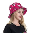 thumbnail image 4 of Yiaed Butterfly Print Reflective Stripe Bucket Hat Unisex Funny Outdoor Fisherman Cap Beach Sun Hat, 4 of 5