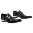thumbnail image 3 of NEW ROCK M-2246-S14 NEWMAN SHOES Black Leather Buckle Steel Heel 40, 3 of 6