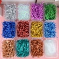 thumbnail image 7 of Valentines Basket Stuffers,Shimmering Golden Silk Rafi Grass 100G,Valentine'S Day Grass Shredded Paper Filler Raffia Paper, For Easter Gift Wrapping Basket Box Filling Party Supply, 7 of 7