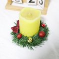 thumbnail image 4 of 2pcs With Christmas Ball Christmas Wreath Pendant Exquisite Creative Hanging Ornament Fake Reusable Grid Bow Wreath Festive, 4 of 5