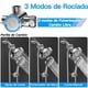 thumbnail image 3 of Doble Regaderas para Baño Alta Presion 5" Cabezal de Ducha de 8+2 Modos Regadera de Telefono para Baño Ducha de LLuvia Regadera de Mano con Manguera de 1,5 Metros Regadera Fijas de 8 Modo, 3 of 8