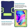 thumbnail image 3 of Mignova for Vankyo matrixpad s30 10 Inch Case,Hybrid Heavy Duty Shockproof Rugged Protective Case with Stand for Vankyo MatrixPad S30 10 Inch+Tempered Glass Screen Protector (Navy/Green, 1 Pack), 3 of 7