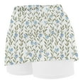 thumbnail image 5 of Girls' Skort Sports Tennis Skirt Solid Color Loose High Waist A-line Skirt for Girls 2-12Y, 5 of 5