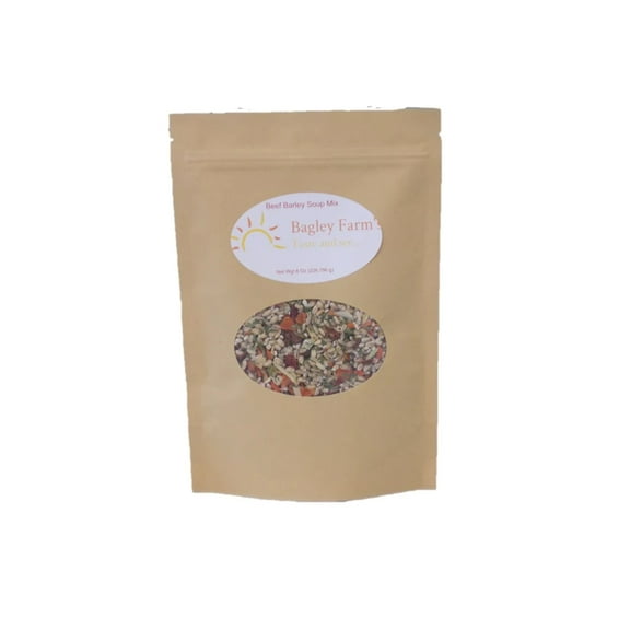 Bagley Farm's Natural Beef Barley Soup Starter - No MSG - Makes 2 Quarts
