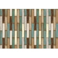 thumbnail image 2 of wall26 - Vertical Retro Rich Earthy Colored Wood Textured Paneling Pattern - Wall Mural, Removable Wallpaper, Home Decor - 66x96 inches, 2 of 5