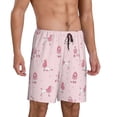 thumbnail image 2 of Kdxio Poodle Dog Print Mens Sleep Shorts Bottoms Soft Comfy Pajama Wear Pants with Drawstring Pockets, 2 of 7