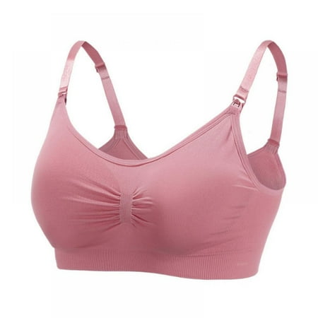 

Pregnant Women Underwear Breastfeeding Bra Seamless Front Buckle Without Steel During Pregnancy