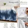 thumbnail image 5 of Navy Blue Ombre Forest Cabinet Curtains for Shelves, Watercolor Abstract Art Tree Privacy Curtain for Closet Self Adhesive, Dust-Proof Drapes for Closet Storage Room Classroom Doorway, 32"W x 55"L, 5 of 9