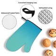thumbnail image 3 of Cauagu Teal Turquoise Print Oven Mitts and Pot Holders 4 pcs Set,Extra Thicken Long Kitchen Oven Glove Potholders BBQ Gloves-Oven Mitts and Pot Holders(11 Inch), 3 of 6