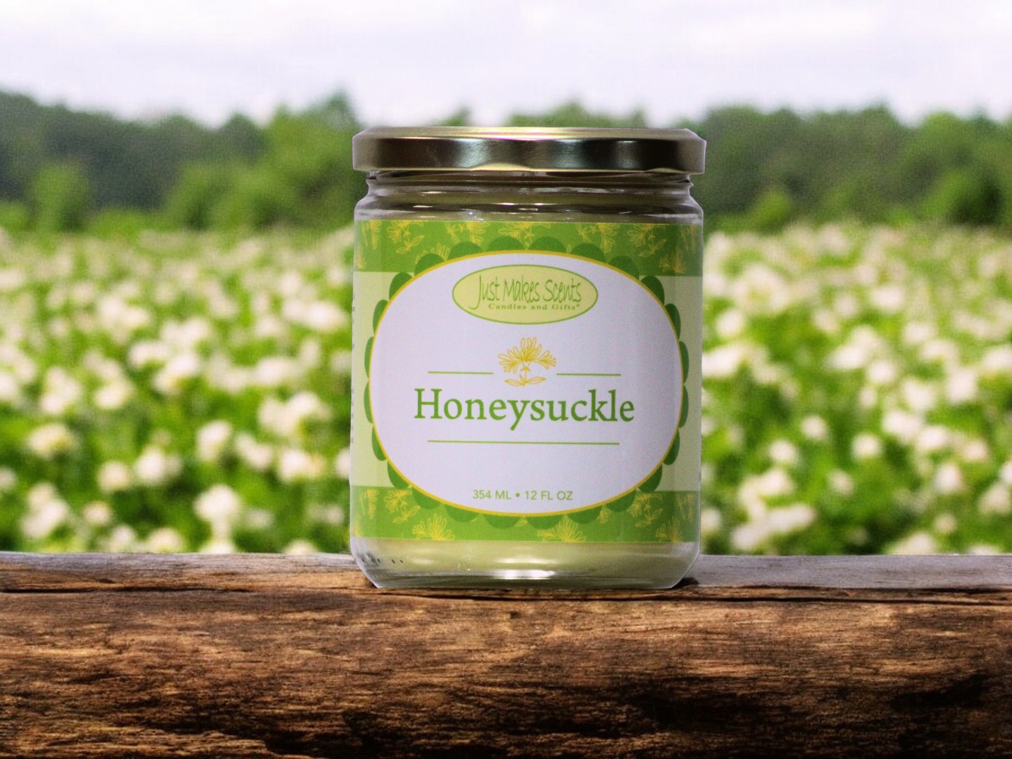 Honeysuckle Salsa Jar Candle 12 oz -Just Makes Scents Candles & Gifts