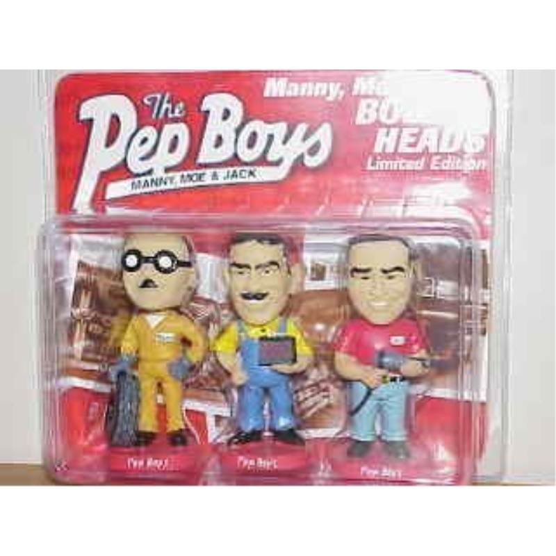 Pep Boys Bobblehead Doll Set Limited Edition