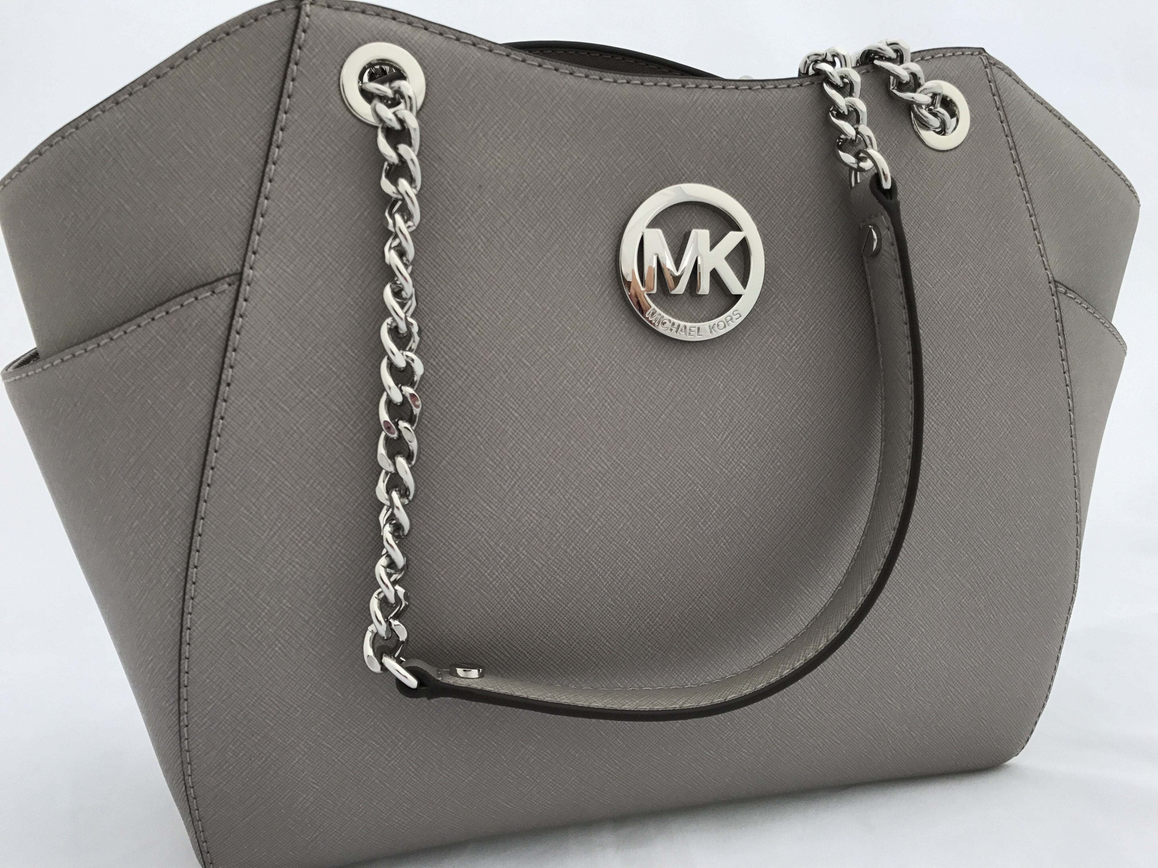 michael kors jet set travel chain shoulder tote bag saffiano leather