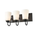 thumbnail image 4 of Millennium Lighting  Ivey Lake 3 Light Bathroom Vanity Fixture in Multiple Finishes with Frosted Glass Shades Matte Black Black Matte, 4 of 4