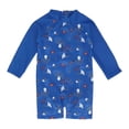 thumbnail image 1 of Calikids Coco Mango One Piece Zipper Swimsuit - Octopus (6-9 Months), 1 of 5