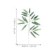 thumbnail image 4 of 20 hojas de bambú simuladas, vegetación artificial, ramas de bambú, hojas falsas para decoración del hogar, dormitorio y oficina., 4 of 7