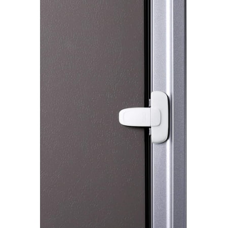 

Child Safe Single Door Fridge Lock Easy To Install Uses 3M Vhb Adhesive No Tools Or Drill Bits (White 1 Piece)