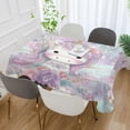 thumbnail image 5 of Qxltty Beautiful Unicorn Square Tablecloth 60×60in Thick Wrinkle Resistant Heat Proof Durable Table Cover for Dining Table, 5 of 9