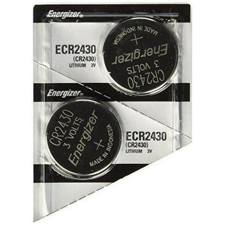 2 ENERGIZER (2 PC) 2430 3V Lithium Coin Cell Batteries