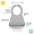 thumbnail image 5 of Bumkins Baby and Toddler Feeding Bibs, Silicone Bib, Baby & Toddler 6-24 Mos (Hearts), 5 of 6